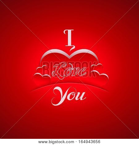 Romantic greeting card design. 