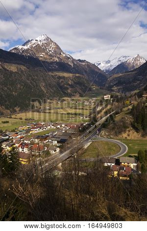 Mountains In Ski Resort Matrei In Osttirol, Austria