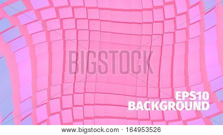 Abstract geometric vector background. Grid of boxes. Angular shape. For web or printing