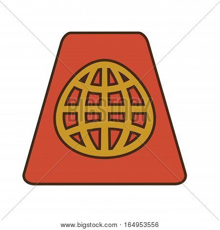 cartoon red passport identification tourist vector illustration eps 10