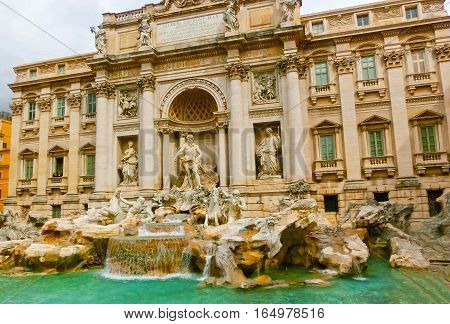 Fountain Di Trevi, Rome, Italy.