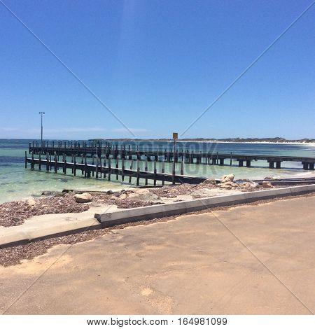 Jetty in Western Australian used for commercial fishing