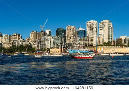 Sydney Cityscape Of Milsons Point And Lavender Bay