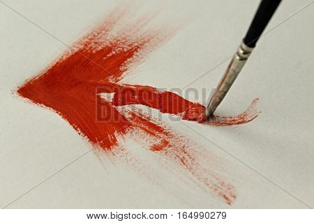 On the image is simply painting abstract.
