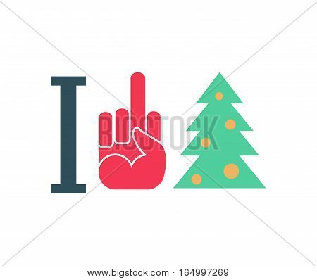 I Hate New Year. I Do Not Like Christmas. Fuck And Fir-tree