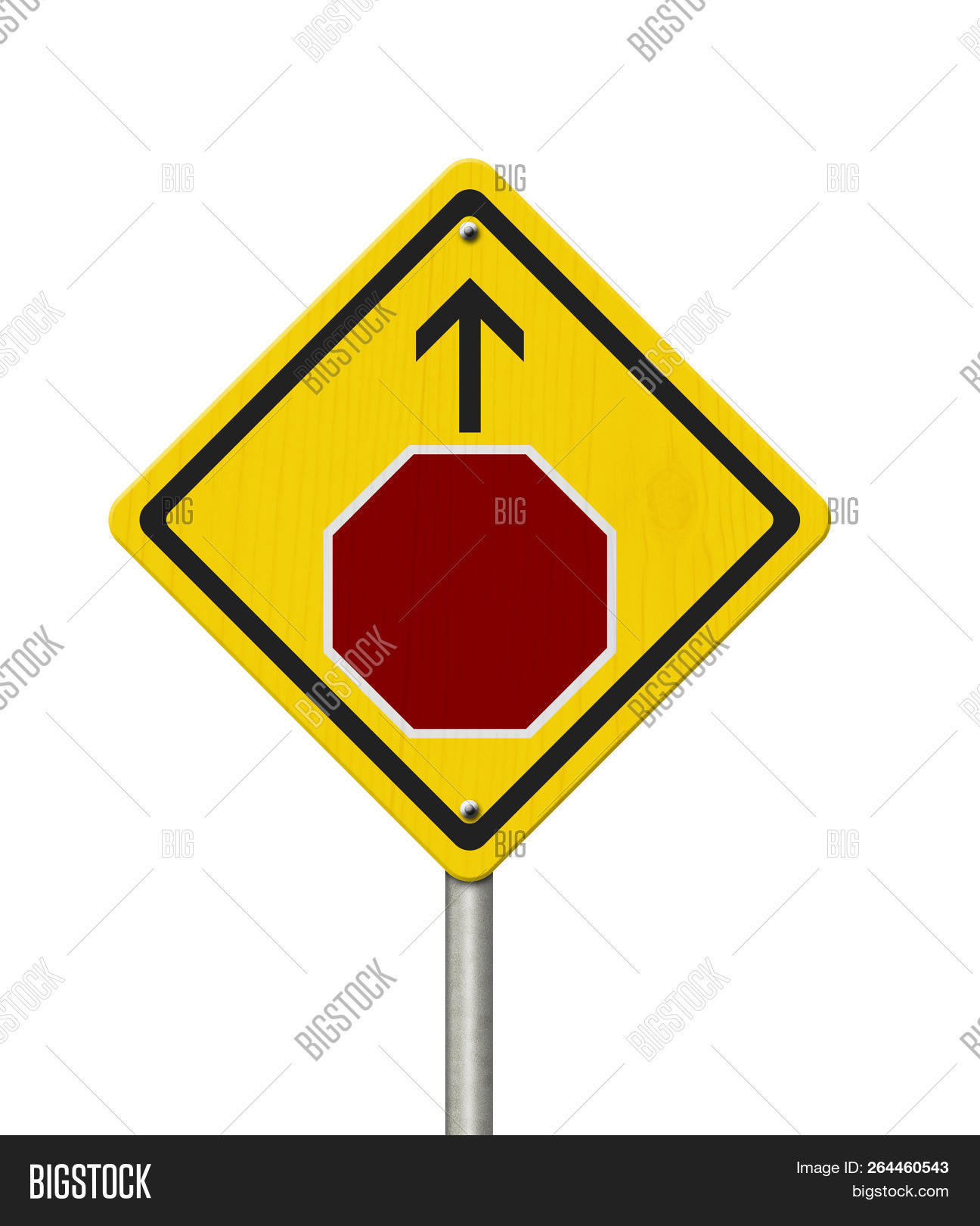 Stop Sign Ahead Image & Photo (Free Trial) Bigstock
