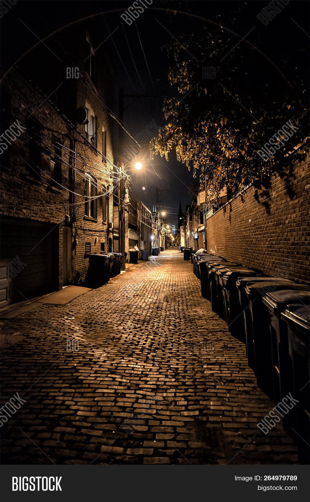 Dark Eerie Urban City Image Photo Free Trial Bigstock