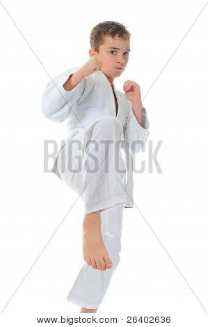Ung dreng uddannelse karate.
