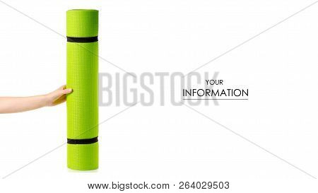 Karemat In Hand Pattern On White Background Isolation