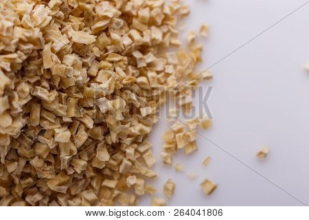 Fragrant Dried Parsnip On A White Acrylic Background