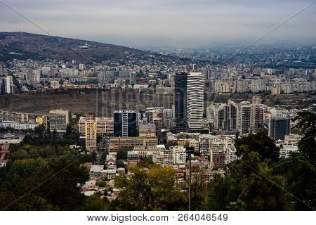 View To Downtown Of Vake Area In Tbilisi, Capital Of Georgia