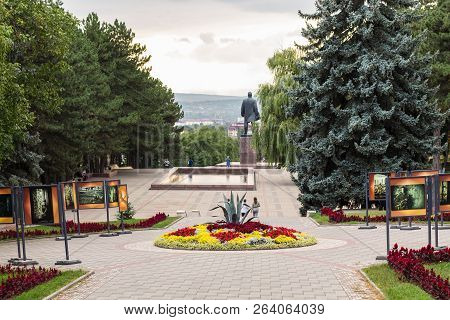 Pyatigorsk, Russia - September 17, 2018: View Of Central Lenin Square In Pyatigorsk City. Pyatigorsk