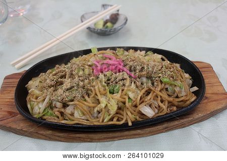 One Kind Of Japanese Dish As Yakisoba.
