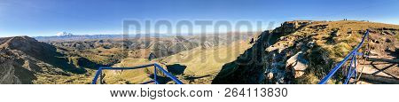 Travel To North Caucasus Region Region - Panoramic View Of Caucasus Mountain Range From Observation 