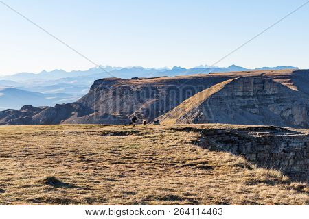 Travel To North Caucasus Region Region - View Of Bermamyt Mountain Plateau In Caucasus Mountains At 