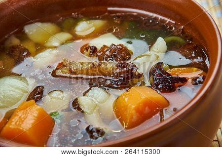 Mushroom Yushka Soup
