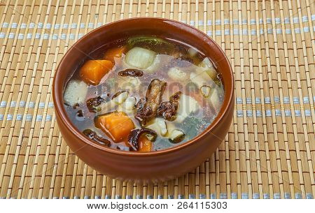 Mushroom Yushka Soup
