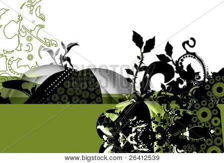 background, ornamental ,flower, design template