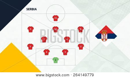 Serbia Team Preferred System Formation 4-2-3-1, Serbia Football Team Background For European Soccer 