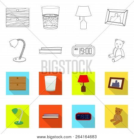 Vector Illustration Of Dreams And Night Icon. Collection Of Dreams And Bedroom Vector Icon For Stock