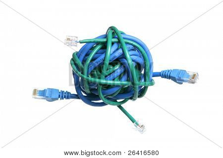 La tierra de los cables de Ethernet