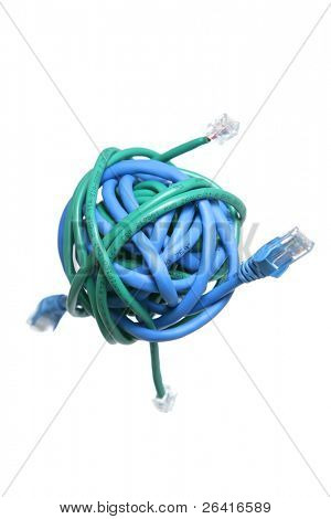 La tierra de los cables de Ethernet