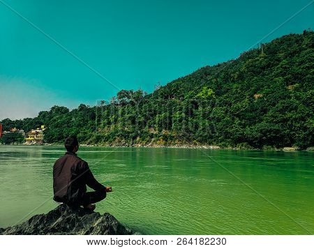 Meditation For Calming Mind Near By River