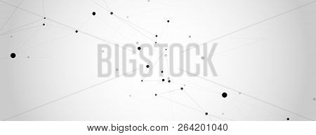 Geometric Abstract Background Snd Molecule And Communication And Big Data Vector Design