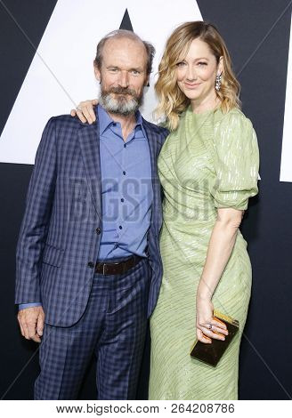 Toby Huss and Judy Greer at the Los Angeles premiere of 'Halloween' held at the TCL Chinese Theatre in Hollywood, USA on October 17, 2018.