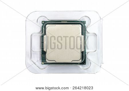 Central Processing Unit Chip.cpu Isolated On White