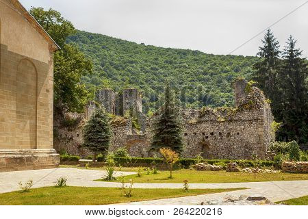 Views On The Inside Of Old Walls Of The Medieval Monastery Manasija, Also Known As Resava, Serbian O