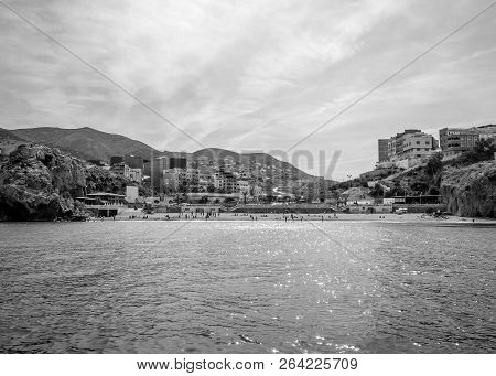 Houcima Beach And Waves And Rocks