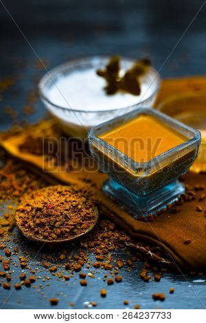 Herbal And Organic Home Remedy For Hair Fall I.e. Egg White Mixed With Curd And Fenugreek Seeeds In