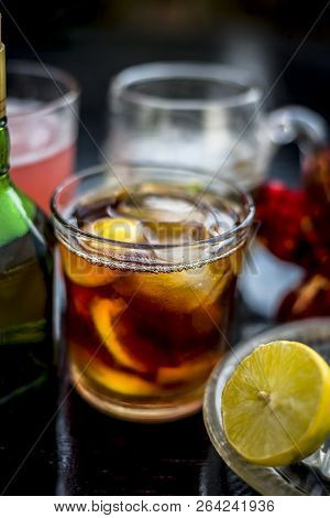 Pamosa Or Pomosa Drink Or Classic Mimosa Drink In A Transparent Glass With Champagne,pomegranate Jui