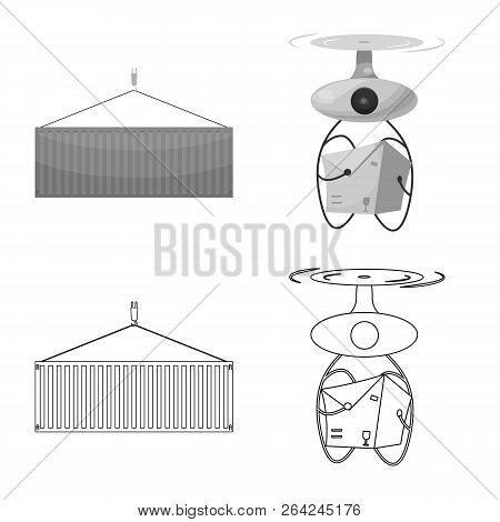 Vector Illustration Of Goods And Cargo Icon. Set Of Goods And Warehouse Vector Icon For Stock.