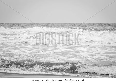 Saaidia Sunset Beach And Waves With Sunset