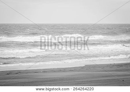 Saaidia Sunset Beach And Waves With Sunset