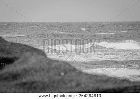 Saaidia Sunset Beach And Waves With Sunset