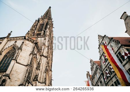 View Of The Lamberti Church And Old Houses On The Street Of The City Elders Of The Principalemark In