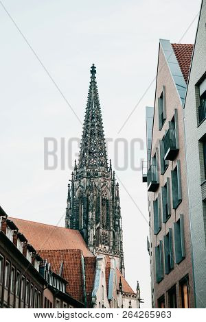 View Of The Lamberti Church And Old Houses On The Street Of The City Elders Of The Principalemark In