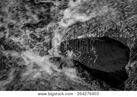 Playa Monica Island And Waves And Rocks