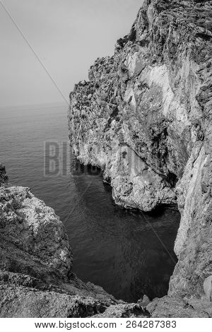Jebha Beach And Waves And Rocks