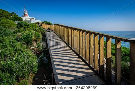 Old Lighthouse Of Salou, Costa Daurada. Spain