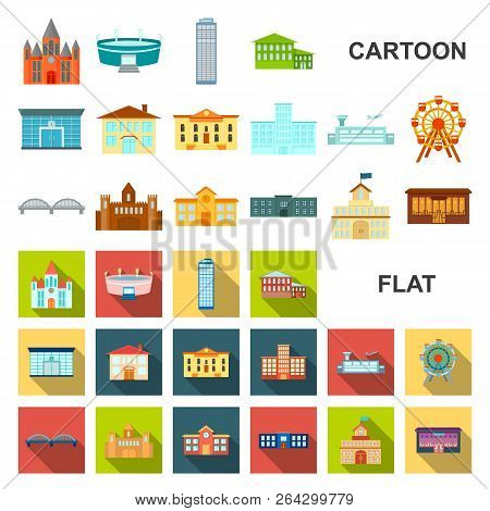 Building Repair Cartoon Icons In Set Collection For Design.building Material And Tools Vector Symbol