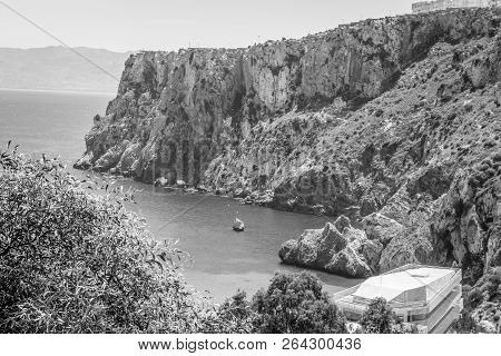 Houcima Beach And Waves And Rocks