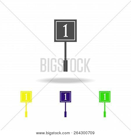 Zone In American Football Color Icons. Element Of Popular American Football Color Icons. Signs, Symb