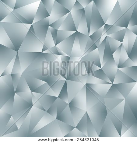Vector Abstract Irregular Polygonal Square Background - Triangle Low Poly Pattern - Light Slate Gray