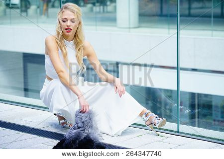 Woman Wearing Crop Top And Culottes