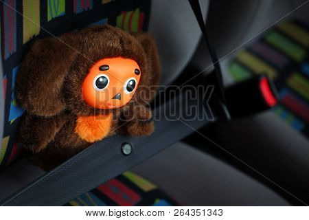 Car Safety Belt Wool Toy Cheburashka Moscow October 21