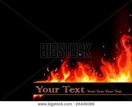 flame banner